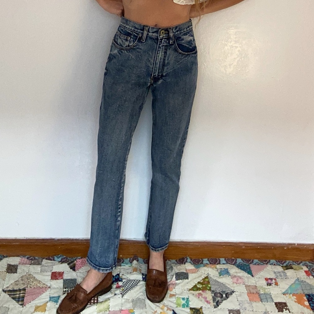 Vintage Acid Wash High Waist Denim